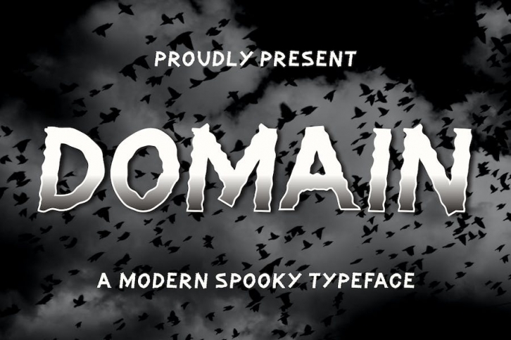 Domain Font - Modern Spooky Typeface Font Download