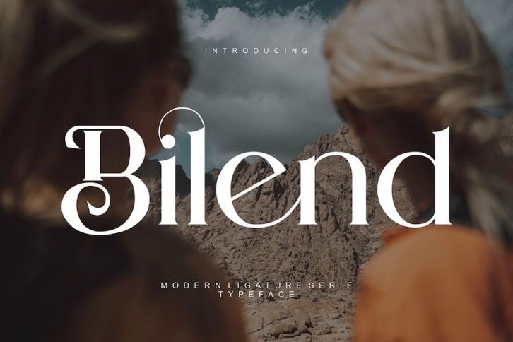 Bilend Modern Ligature Serif Typeface Font Download