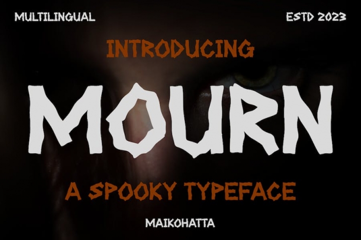 Mourn - Spooky Typeface Font Download