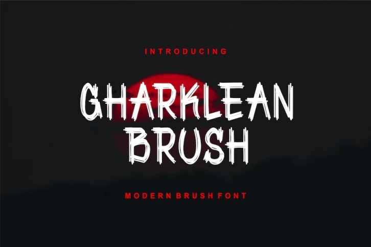 Gharklean - Modern Brush Font Font Download