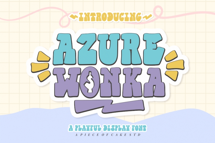 Azure Wonka - A Display Font Font Download