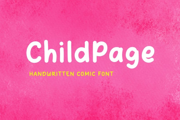 ChildPage - Handwritten Comic Font Font Download