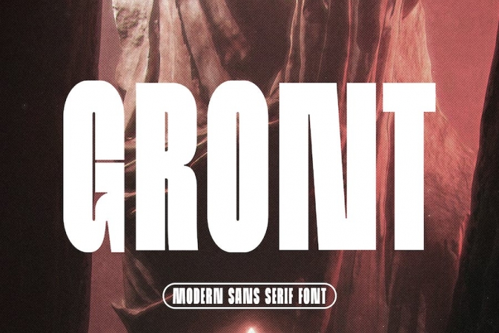 Gront Modern Sans Serif Font Typeface Font Download