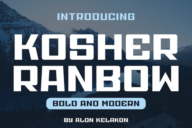 Kosher Ranbow Font Download