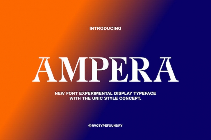 Ampera Display Font Download