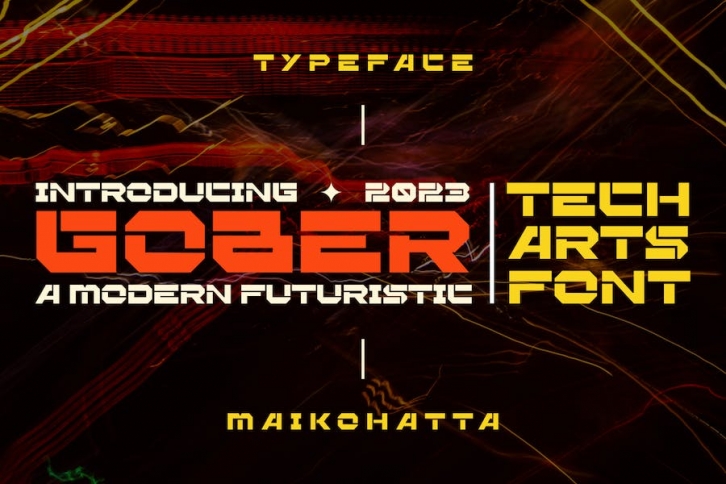 Gober - Modern Futuristic Font Font Download