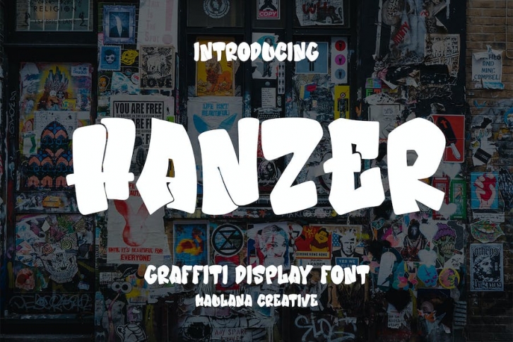 Hanzer Graffiti Display Font Font Download