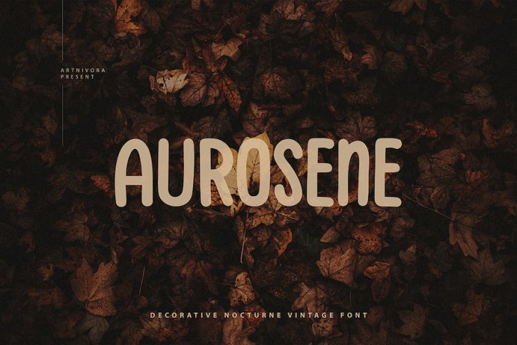 Aurosene - Decorative Font Font Download