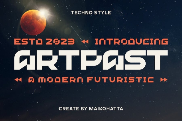 Artpast - Modern Futuristic Font Download