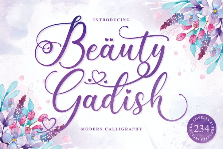 Beauty Gadish Script Font Download