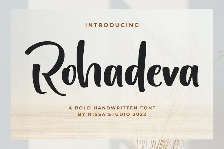 Rohadeva - Bold Script Font Download