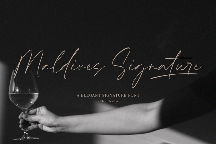 Maldives Signature font Font Download