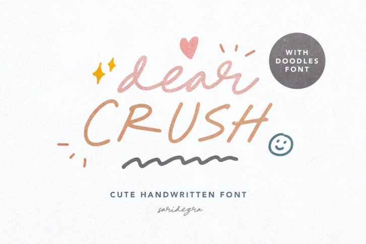 Dear Crush - Cute Handwritten Font Font Download
