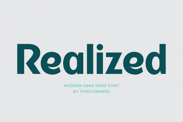 Realized - Modern Sans Serif Font Download