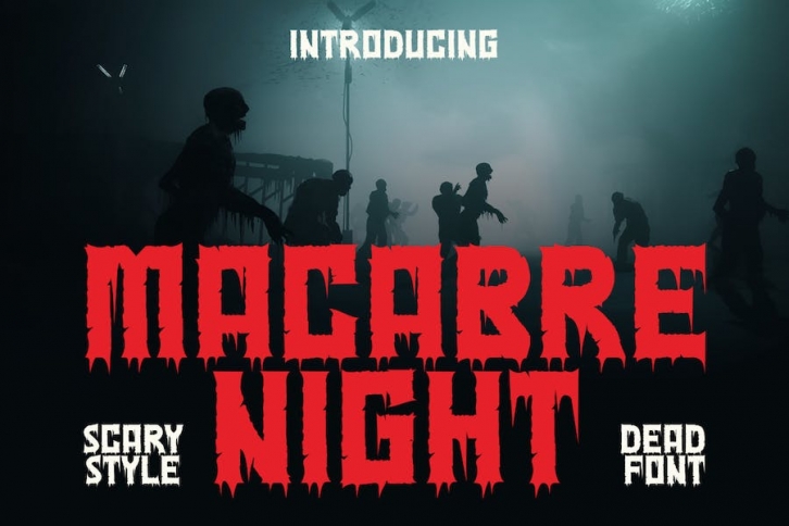 Macabre Night - Scary Style Font Font Download