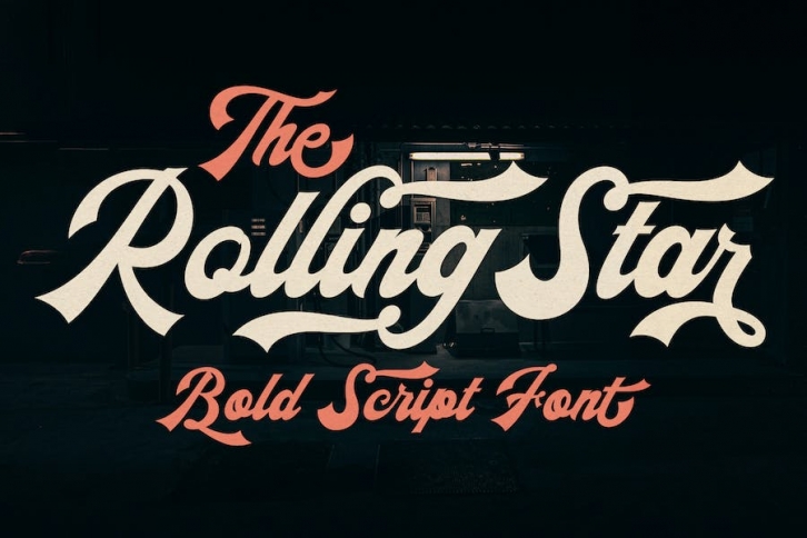 The Rollingstar - Stylish Bold Script Font Download