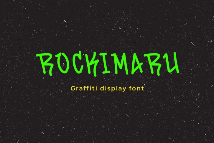 Rockimaru - Graffiti display font Font Download