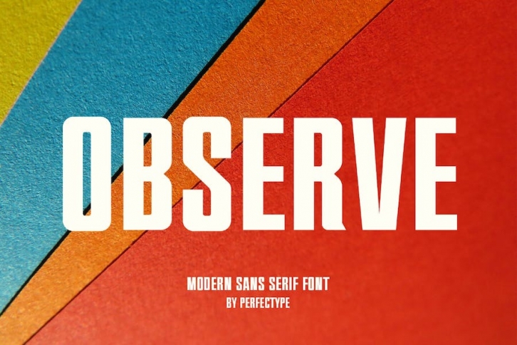 Observe Modern Sans Serif Font Typeface Font Download