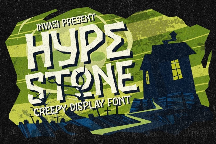 Hypestone - Spooky Display Font Font Download