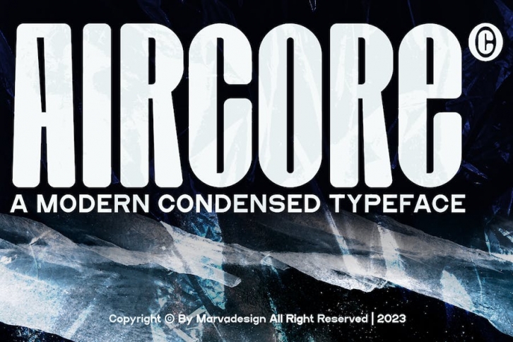 Aircore - A Modern Condensed Sans Font Font Download