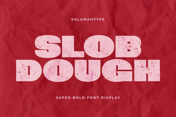 Slob Dough - Bold Display Font Font Download