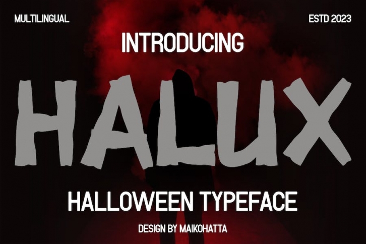 Halux - Halloween Typeface Font Download