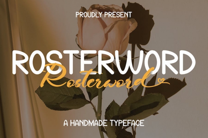 Rosterword - Handmade Typeface Font Download
