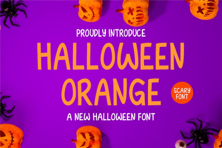 Halloween Orange Font Font Download