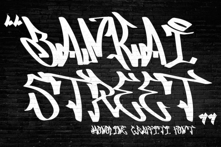 Bankai Street - Natural Graffiti Font Font Download