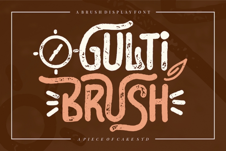Gulti Brush - A Display Font Font Download