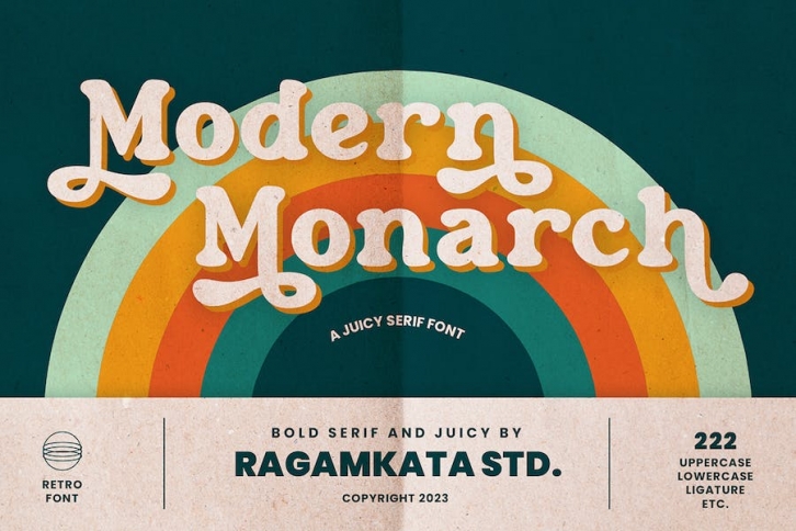 Modern Monarch - Retro Display Font Download