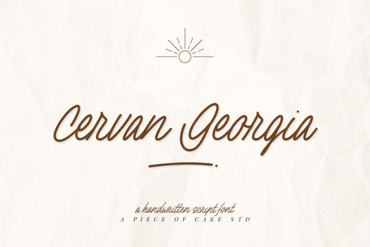 Cervan Georgia - A Script Font Font Download