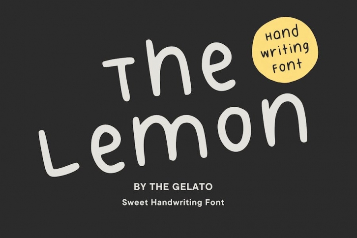 The Lemon Handwriting Font Font Download
