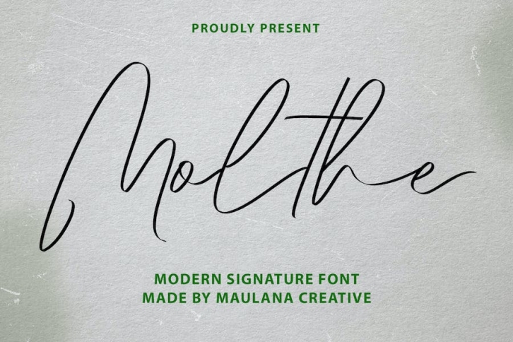 Molthe Modern Signature Font Font Download