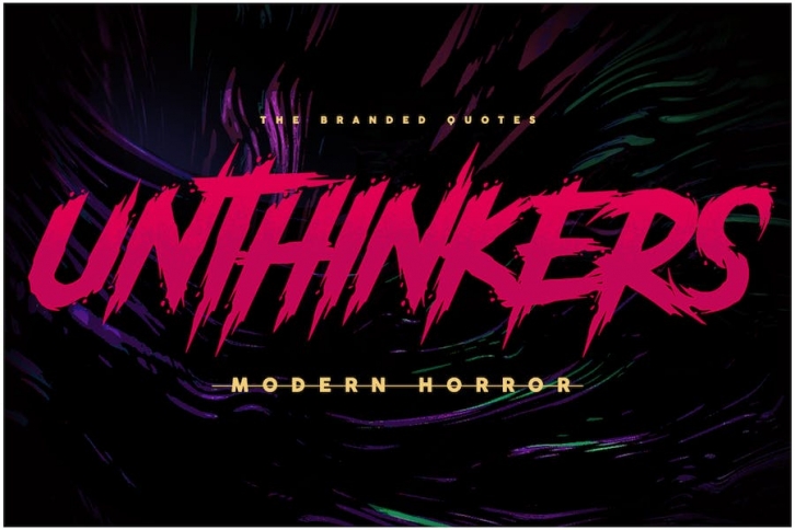 Unthinkers - Modern Horror Font Download