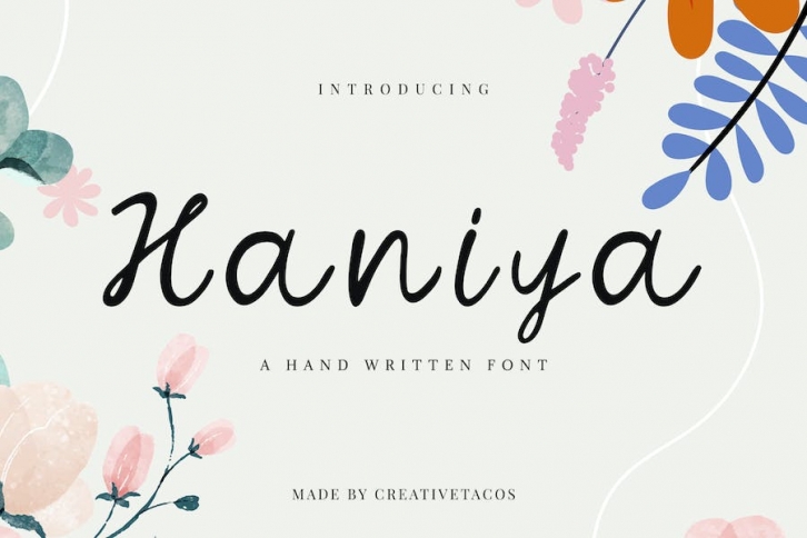 Haniya Handmade Font Font Download