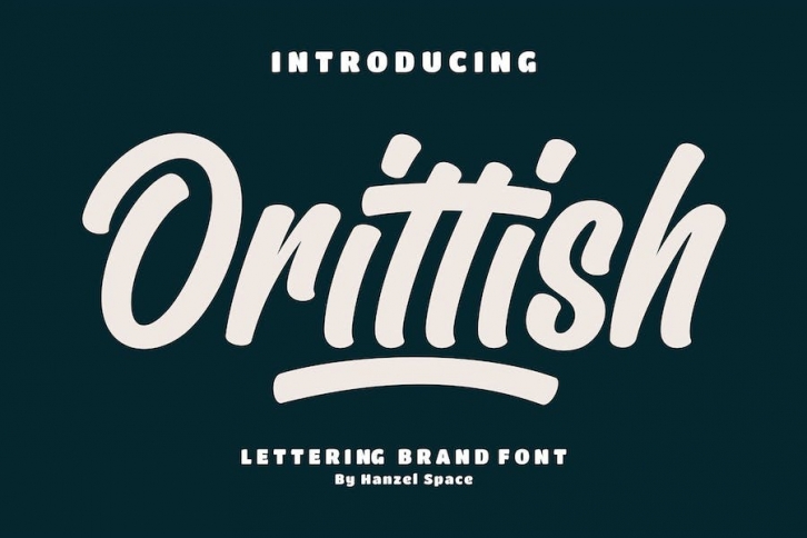 Orittish | Lettering Brand Font Font Download