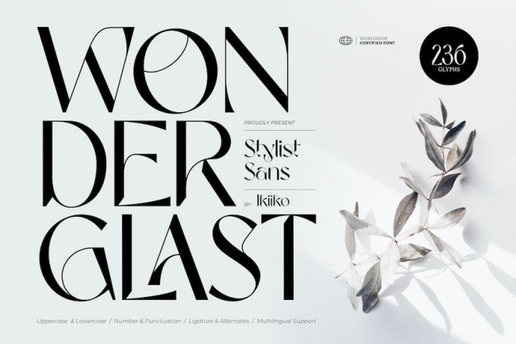 Wonderglast - Stylist Sans Font Download