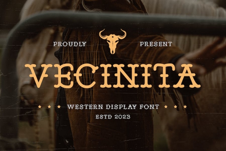 Vecinita - Western Display Font Font Download