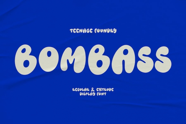 TF Bombass â€“ Groovy Display Font Font Download