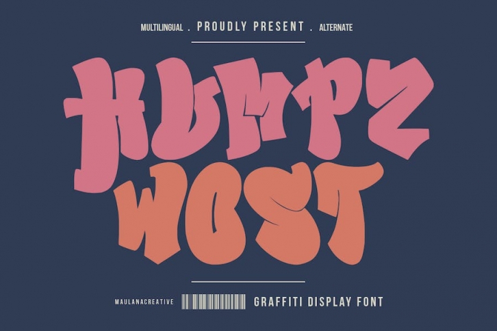 Humpz Wost Graffiti Display Font Font Download