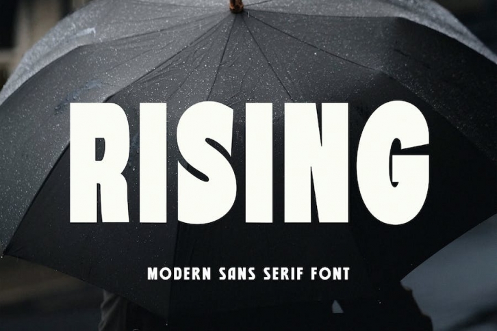Rising - Modern Sans Serif Font Font Download