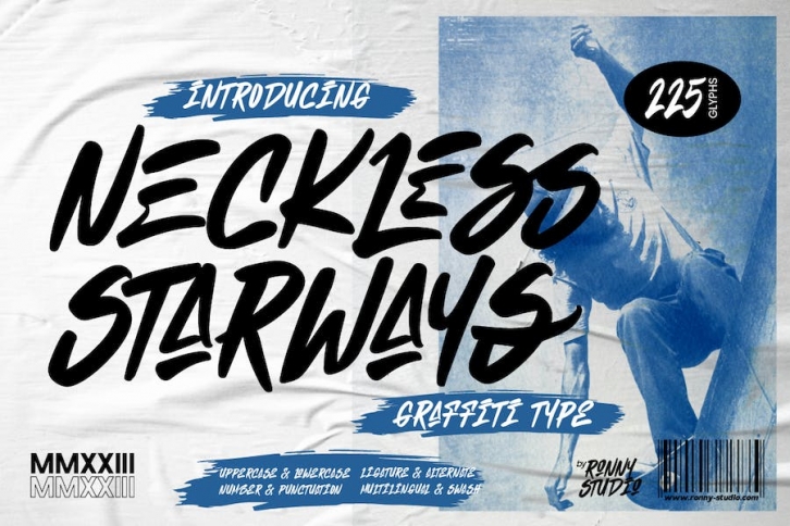 Neckless Starways - Graffiti Type Font Download