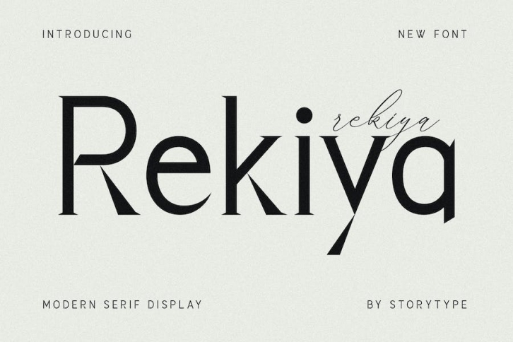 Rekiya Modern Serif Display Font Font Download