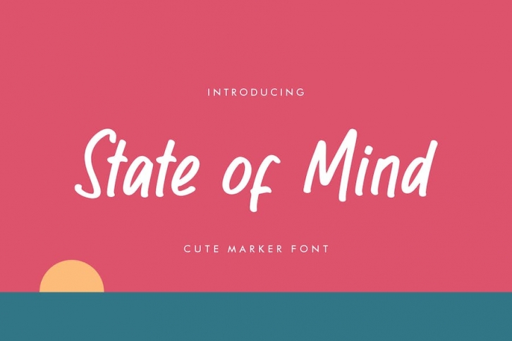 State Of Mind Cute Marker Font Font Download