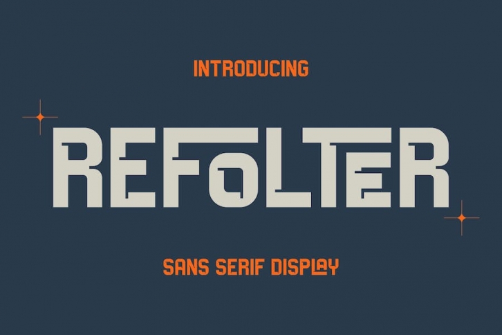 Refolter Sans Serif Display Font Font Download
