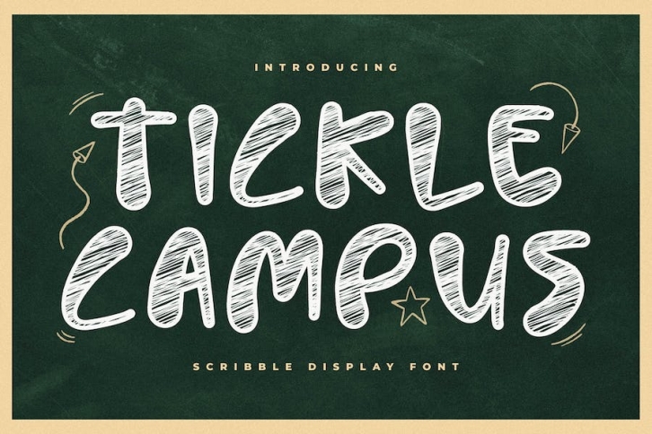 Tickle Campus Scribble Display Font Font Download