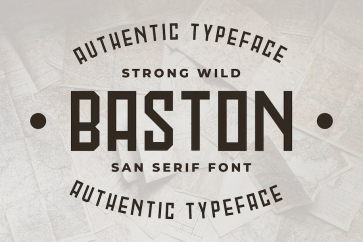 Baston Strong Font Font Download