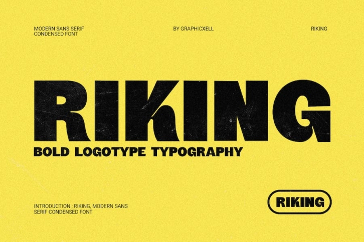 Riking Modern Sans Serif Font Typeface Font Download