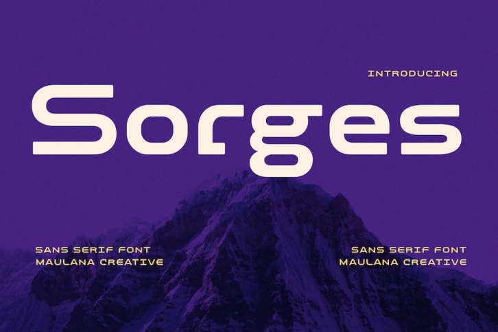 Sorges Sans Display Font Font Download